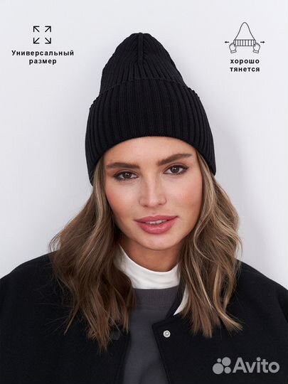Шапка женская осень весна зимняя бини