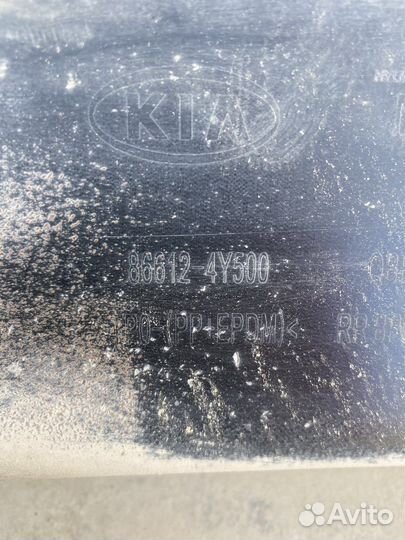 Спойлер заднего бампера Киа Рио 3 15-17