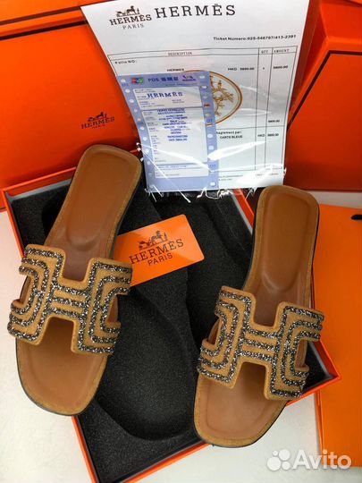 Шлепанцы женские hermes