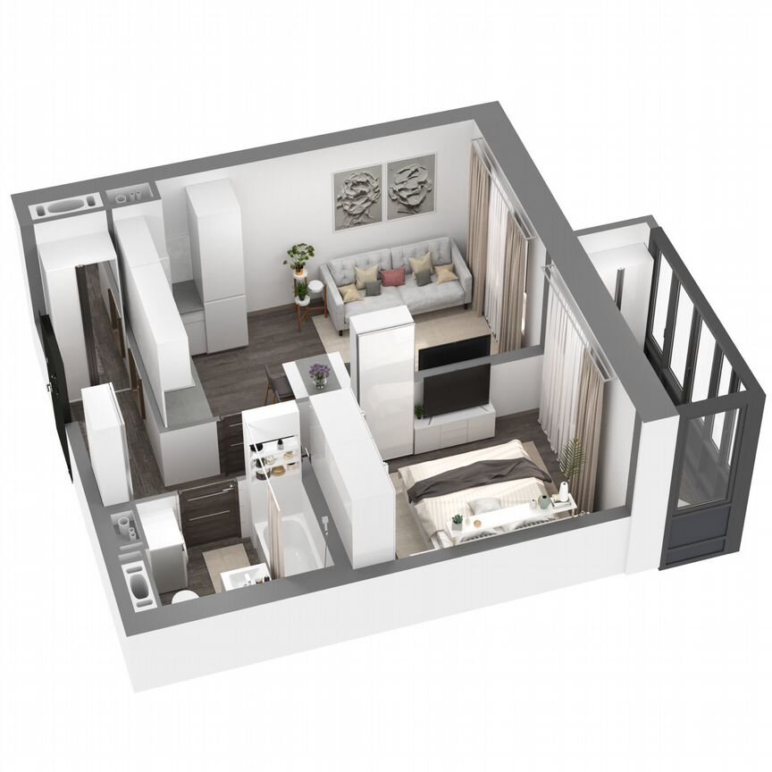 1-к. квартира, 38,8 м², 8/23 эт.