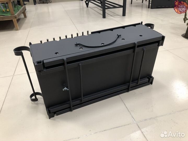 Гриль мангал барбекю складной Дипломат сталь 5мм