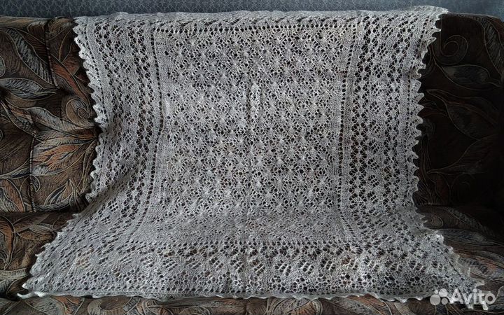 Пуховой платок-паутинка, Пуховый шарф-паутинка