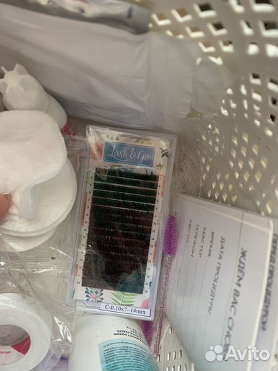 Ресницы,палетки для клея
