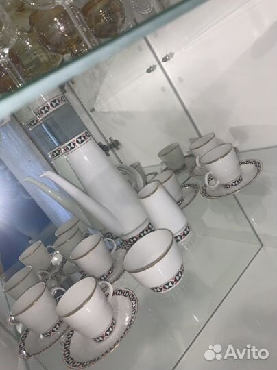 Фарфоровый, кофейный сервиз из гдр 1983