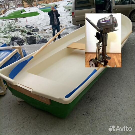 Лодка с мотором Виза Нейва - 4 Sea - Pro T 3S