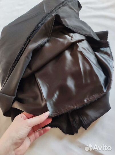 Черный атлас 9 м на 150 см