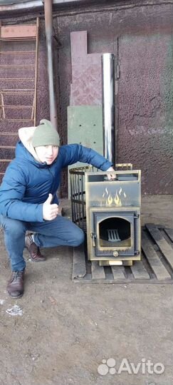 Печь для бани с баком
