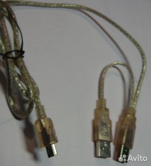 Кабель USB-mini-USB с доп-ым питанием Y-кабель бу