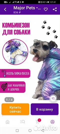 Комбинезон для маленькой собаки
