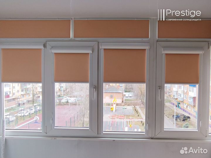 Рулонные, кассетные шторы с направляющими