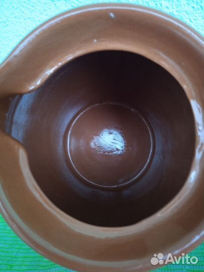 Кувшин молочник глиняный