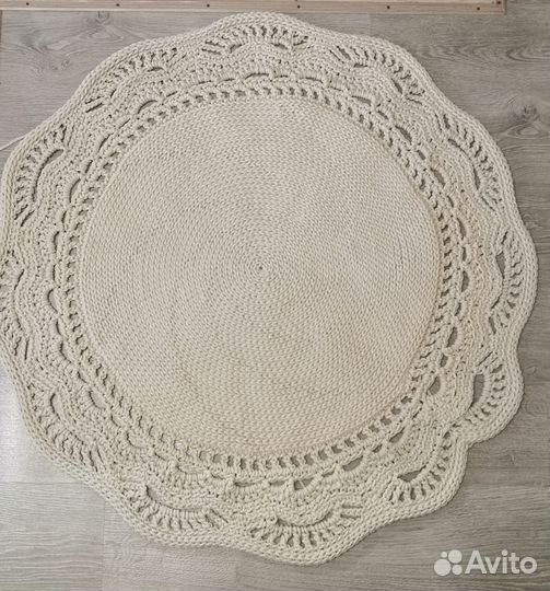 Ковёр новый, ручная работа, вязаный