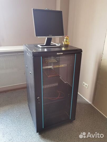 Серверный шкаф Hyperline 600х600х1160мм чёрный