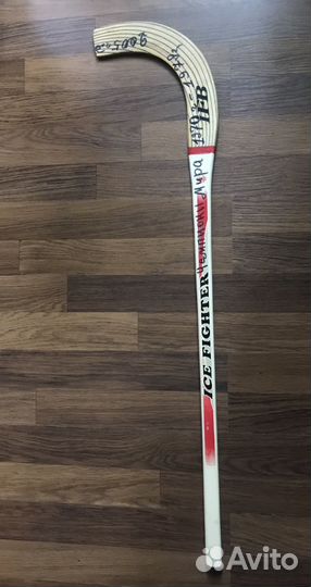 Клюшка для хоккея с мячом с автографами