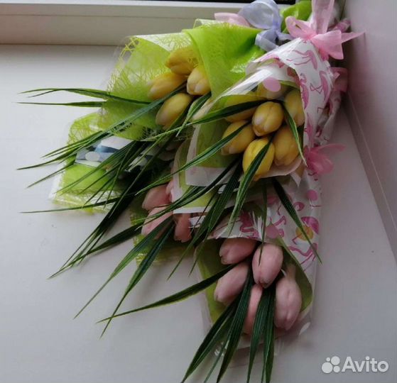 Букет тюльпанов из мыла