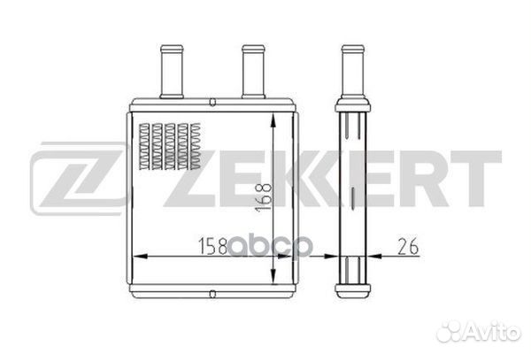 Радиатор отоп. LADA Priora 07- mk-5122 Zekkert