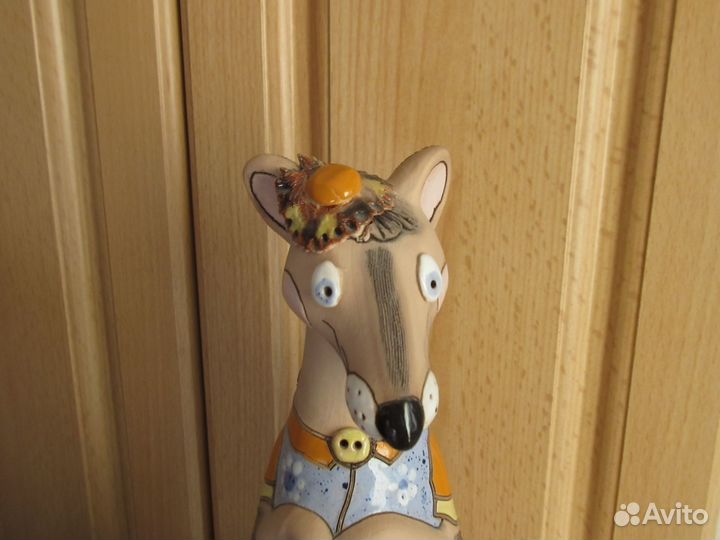 Глиняная статуэтка мышь