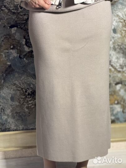 Костюм с юбкой премиум Корея