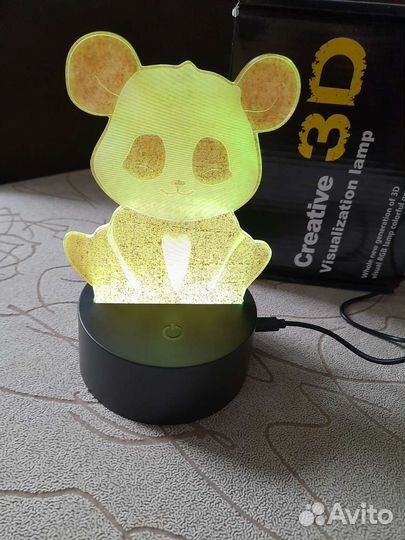 Новый 3D Светильник-ночник