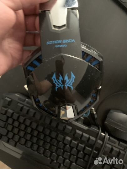 Наушники клавиатура и мышь