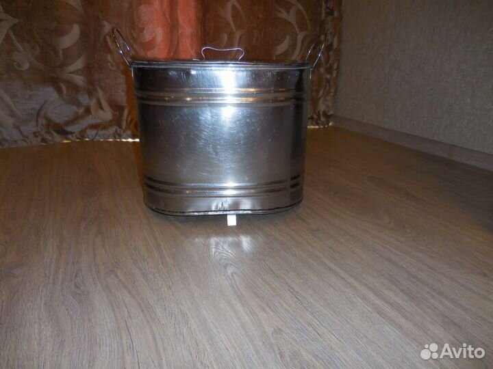 Добротный Бак Нержавейка20л:Крышка,Подставка,Ручки