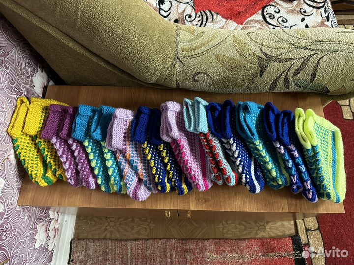 Тёплые следки ручной работы