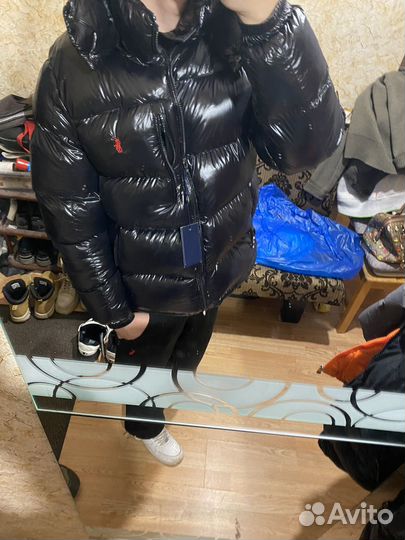 Пуховик polo ralf lauren глянцевый