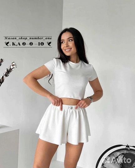 Костюм спортивный топ+шорты