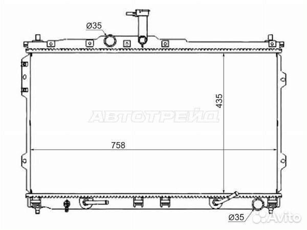 Радиатор hyundai H1, hyundai H1/starex 08, hyundai starex