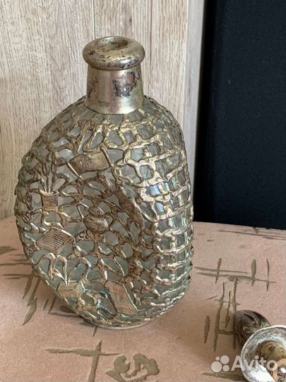 Бутыль старинная.Мельхиор. 1л