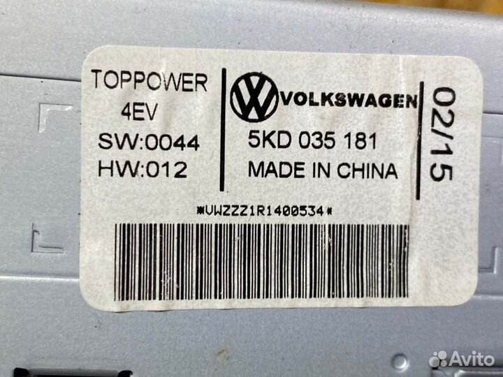 Мультимедиа Volkswagen Polo седан 1.6 2012