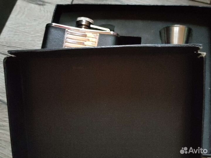 Фляга, стаканчик, воронка. Набор подарочный