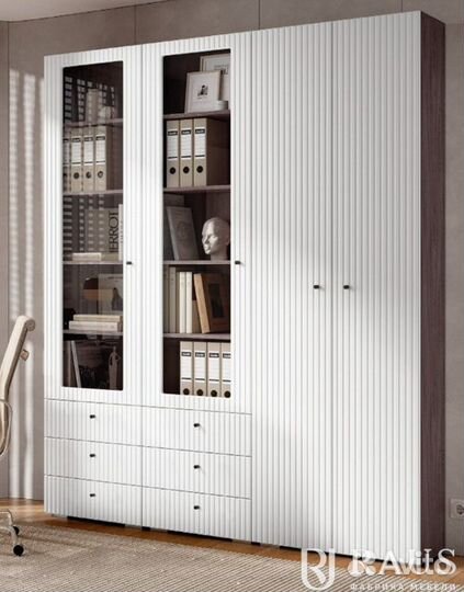 Книжные шкафы библиотека Цвета на выбор 1,8м