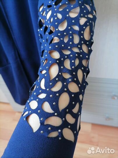 Синий пиджак и белая блузка на 10-11 лет