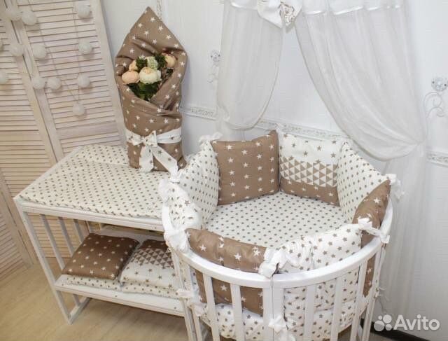 Детская кроватка с маятником-трансформер