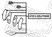 Комплект монтажный для дисковых колодок toyota