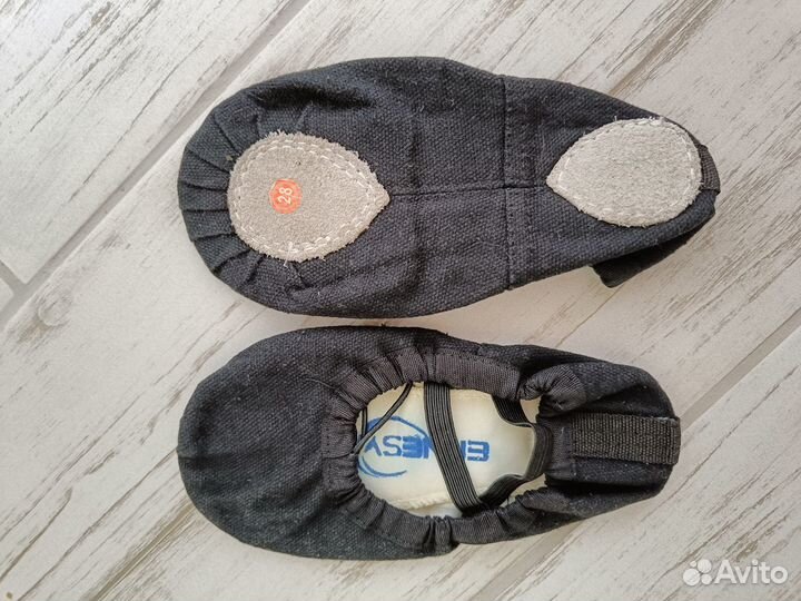 Купальник гимнастический 116, 6 лет + балетки 28 р