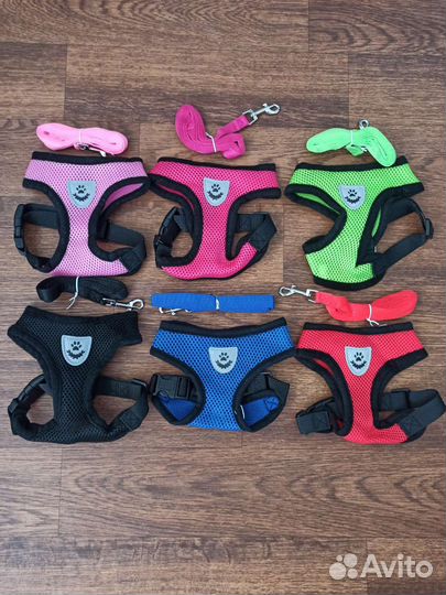 Шлейка+ поводок для собак(кошек) размеры S,M,XL