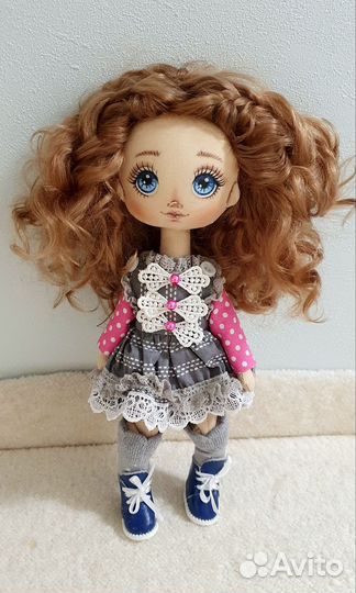 Интерьерная текстильная кукла ручной работы