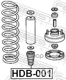 Отбойник переднего амортизатора honda accord 4D