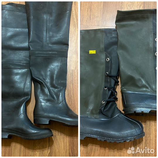 Резиновые сапоги и рыбацкие бахилы