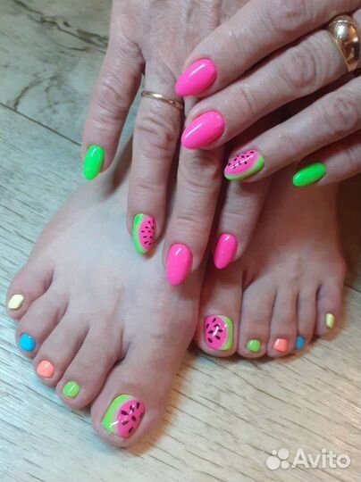 Маникюр педикюр наращивание