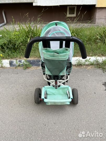 Велосипедс родительской ручкой