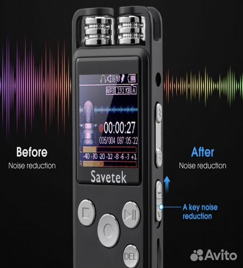 Отличный цифровой аудио диктофон 8 GB Savetek