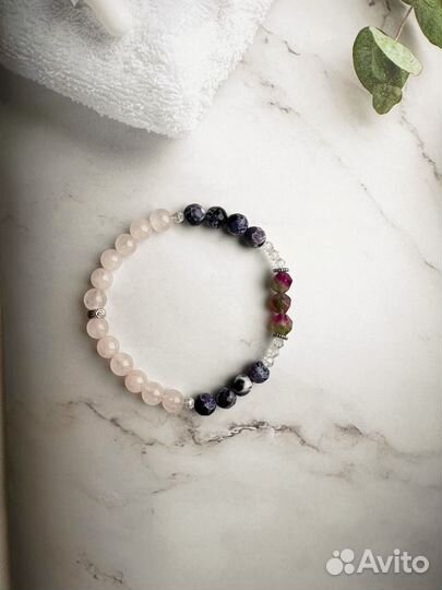 Браслеты детские с натуральными камнями