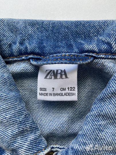 Джинсовая куртка zara для мальчика 122