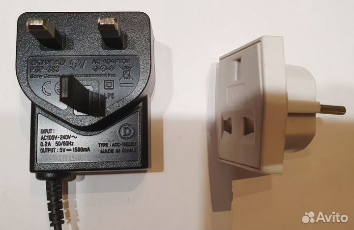 PSP Slim Блок Питания и Аккумулятор 2400 мАч