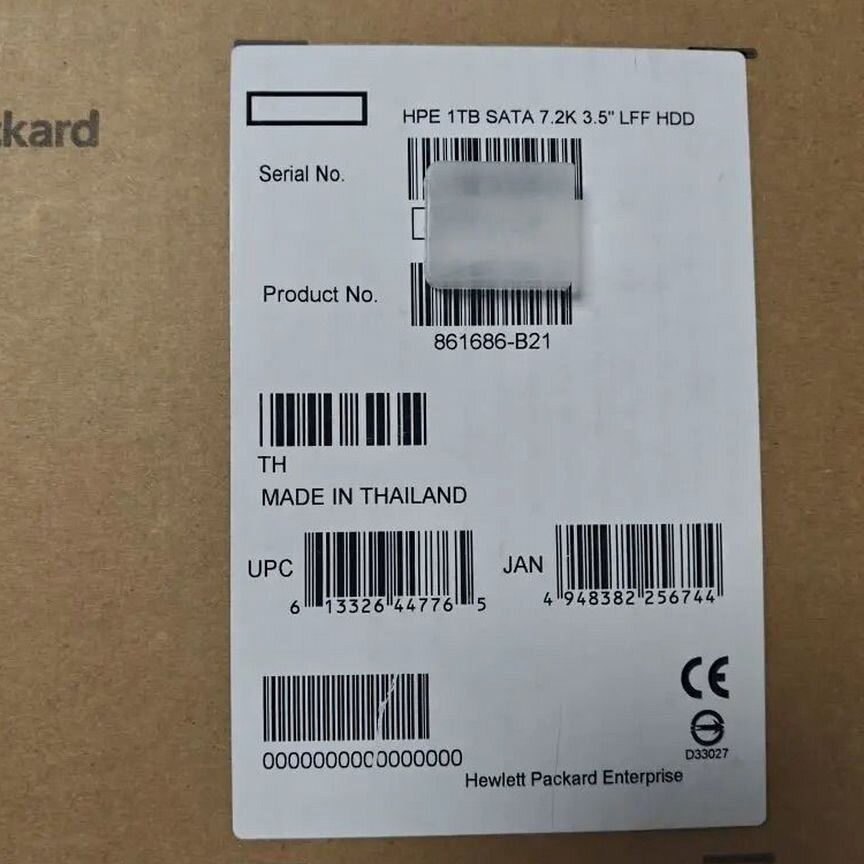 [861686-B21] Жесткий Диск Hp 1tb 862130-001 861686-B21