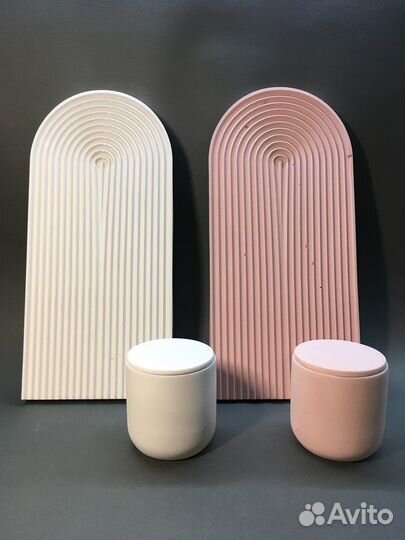 Подсвечник из гипса/ бетона