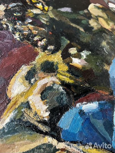 Демон картина маслом Врубель